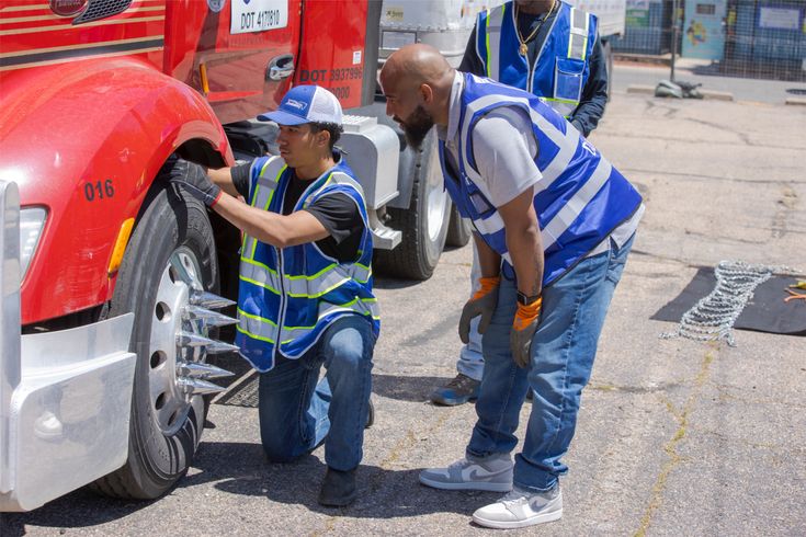 Safety inspection at the front wheel
