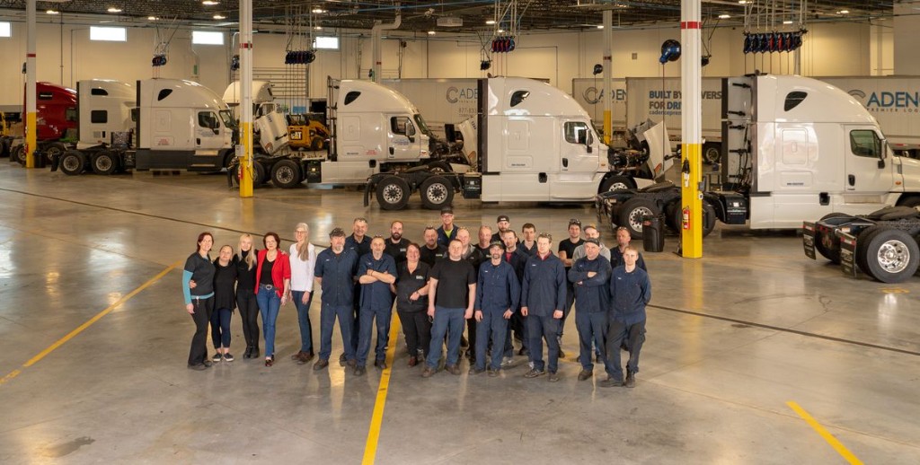 Team at the maintenance facility